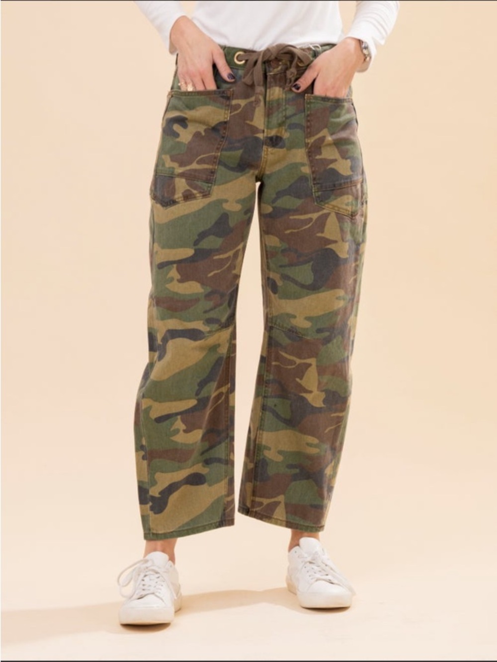 Risen Camo Utility Wide-Leg Women’s Jeans - Green Camo size 9/29